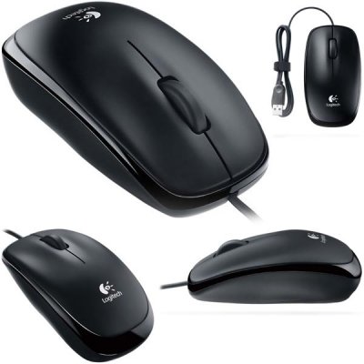 Logitech B105 Portable Mouse Black USB