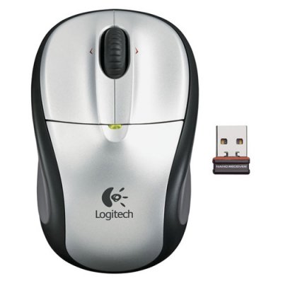 Logitech M305 NANO Wireless Mouse Light Silver